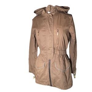 Willow And Clay Women’s Brown Military Style Utility Jacket Size Medium